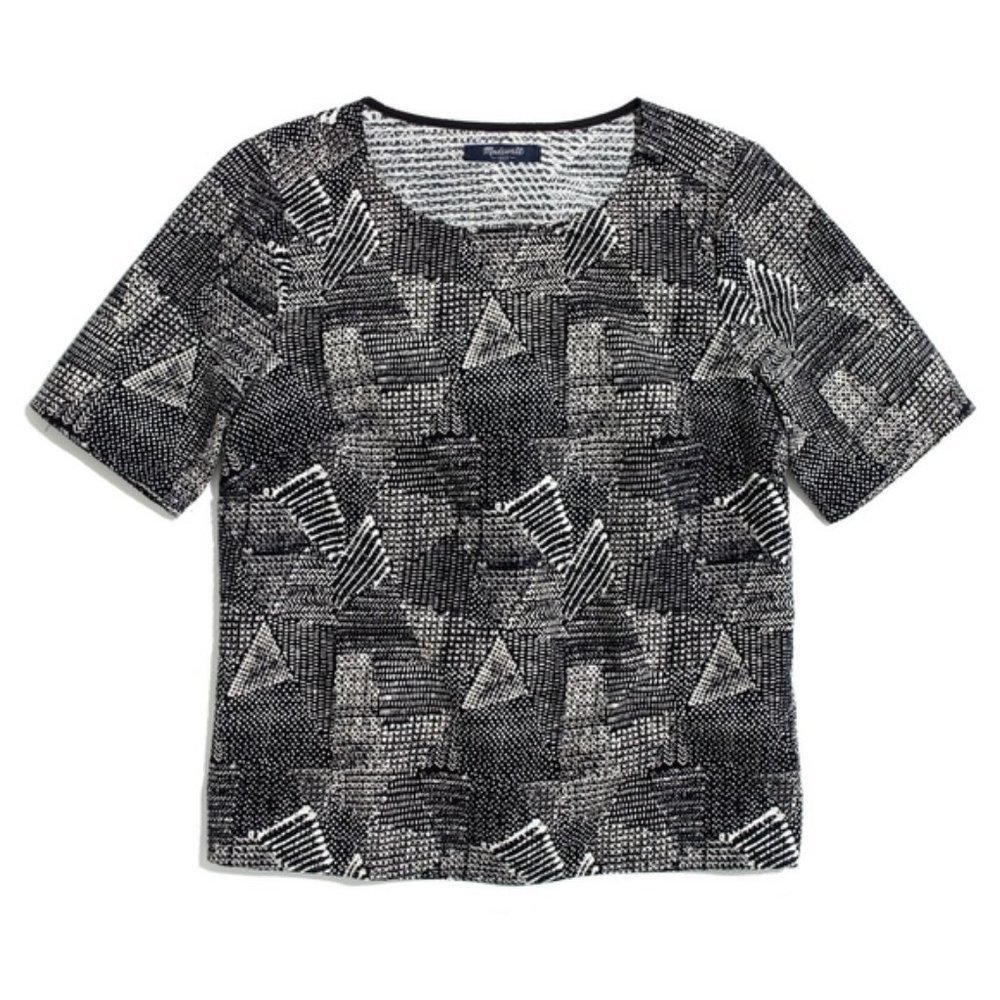 Madewell🌿Short Sleeve Textured Top - Picture 4 of 8